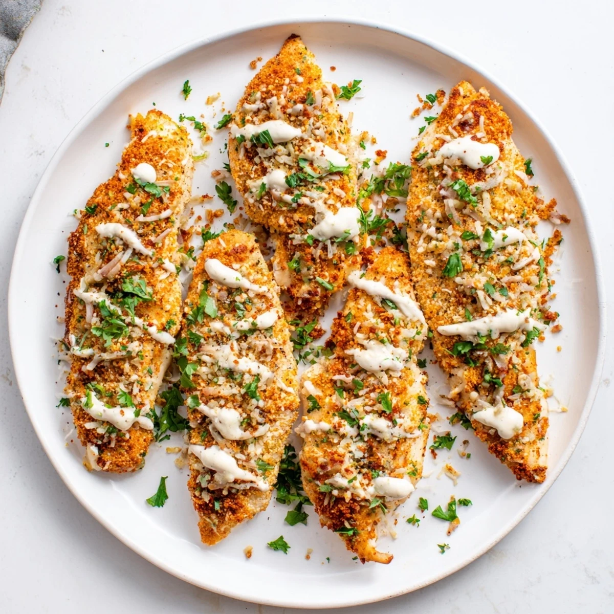 Overhead shot of Longhorn Steakhouse Parmesan Crusted Chicken served with mashed potatoes and steamed broccoli on a rustic dinner plate. The golden baked cheese crust looks crunchy and delicious, perfect for a hearty American meal.