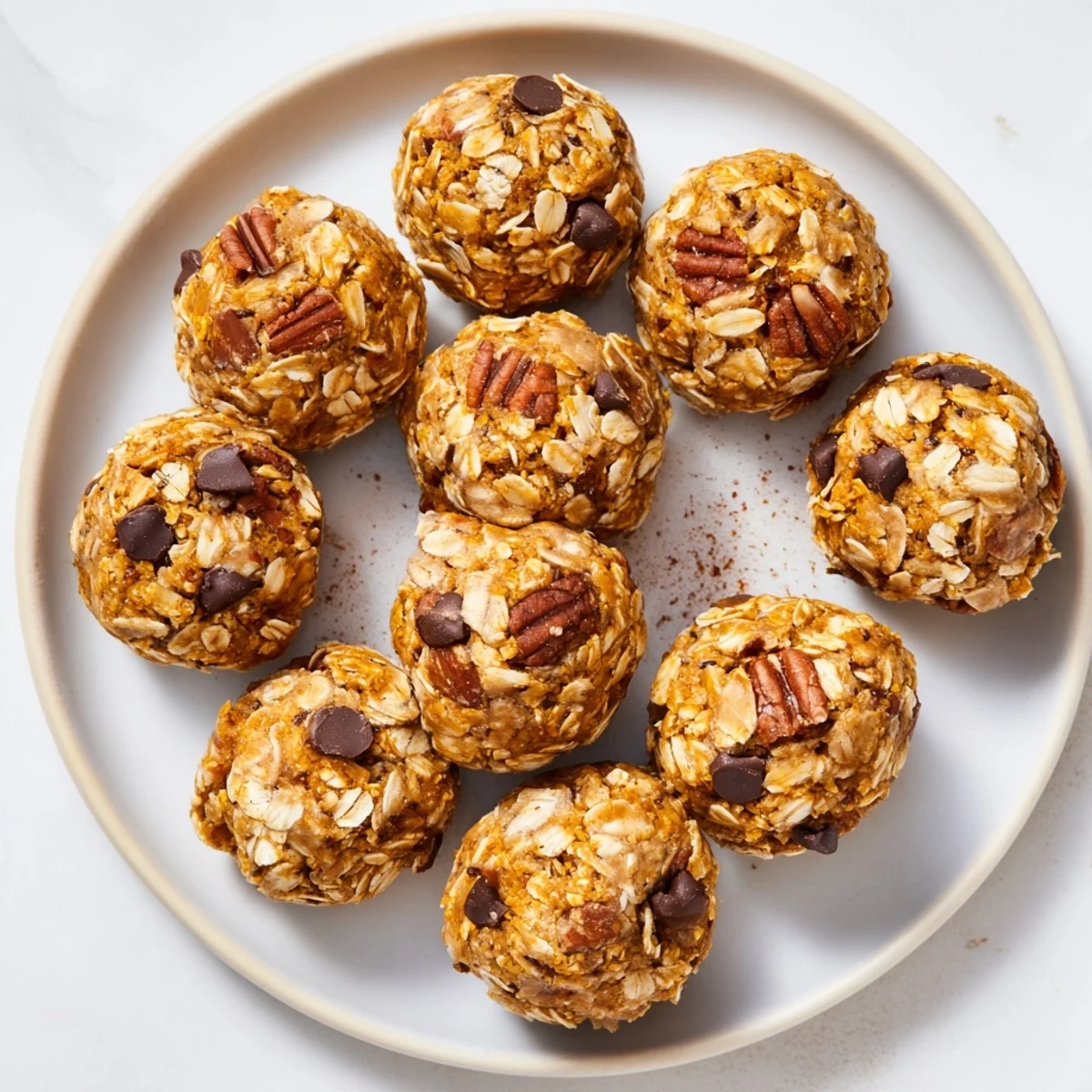 These No Bake High Protein Pumpkin Bites are a perfect autumn snack for your fall spread.