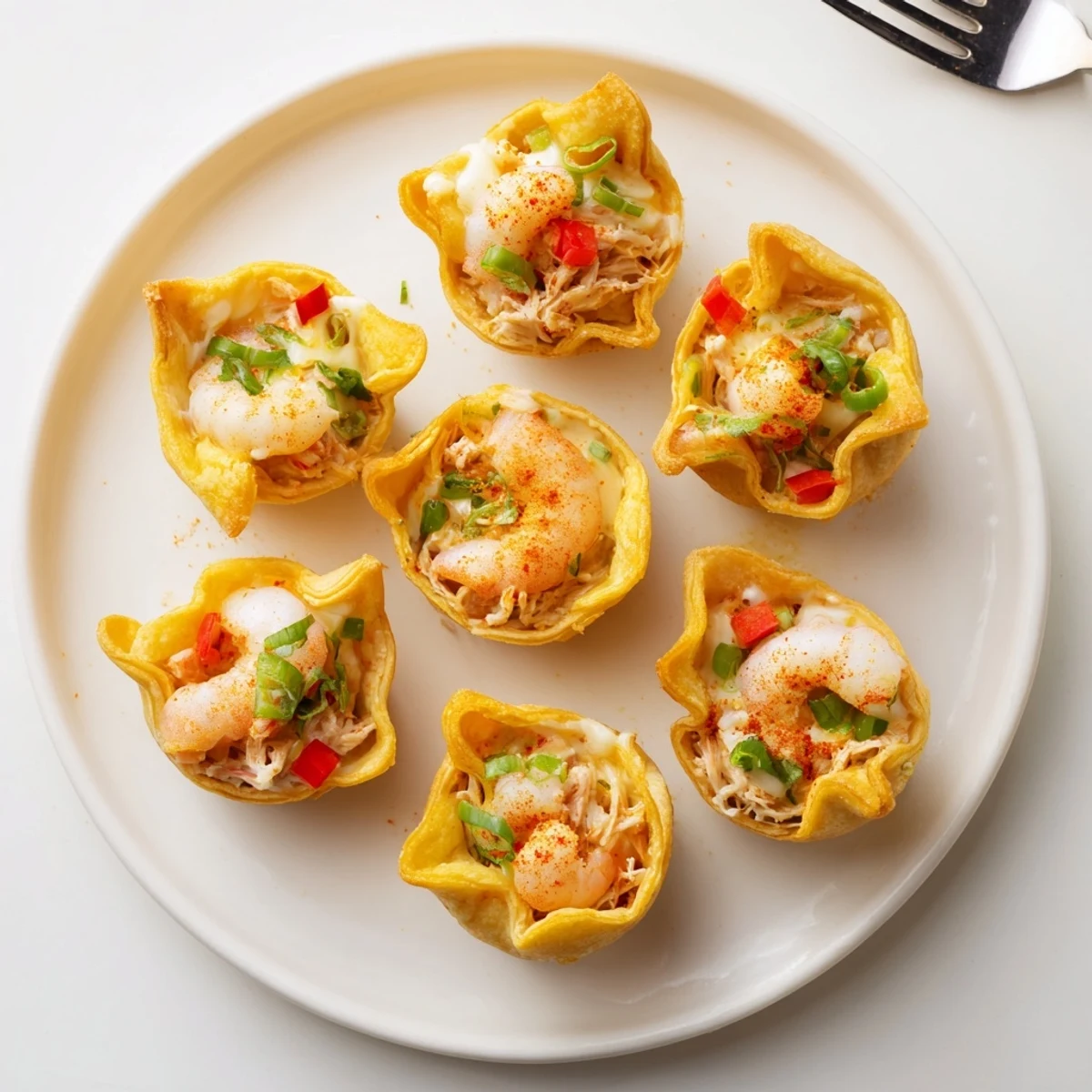 Served Cheesy Seafood Tortilla Bombs with lemon wedges and dipping sauce on a rustic wooden table.