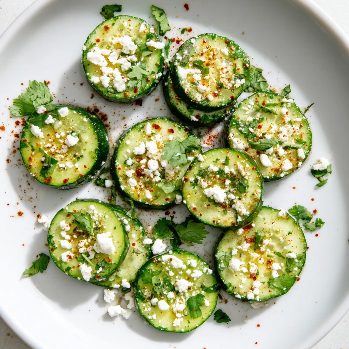 Fresh Mexican style cucumbers tossed with zesty lime juice and spicy chili powder