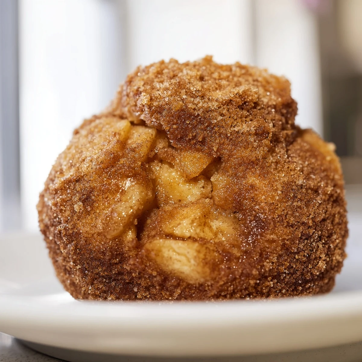 Freshly baked caramel apple pie bombs featuring tender apples in golden pastry