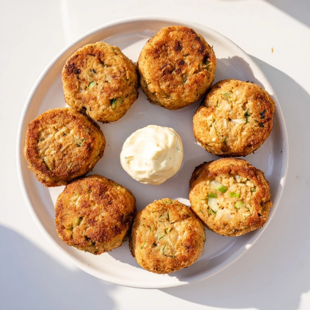 Crispy pan-fried Southern salmon croquettes featuring tender flaked salmon inside with a golden exterior
