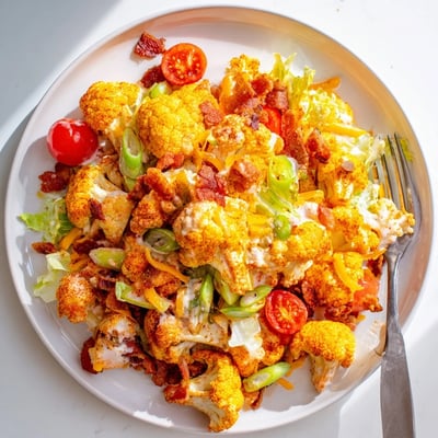 This gluten-free American salad features fresh romaine and green onions, perfect for a healthy lunch or picnic.