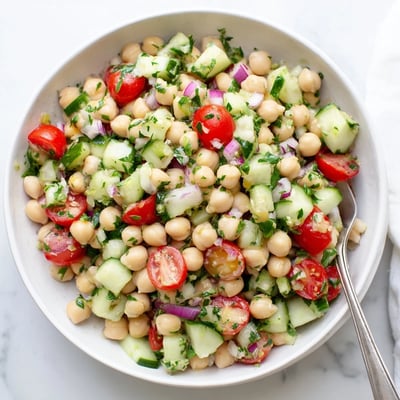 Chickpea Cucumber Salad